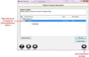 Stellar Phoenix Mac Recovery on Windows screenshot 1