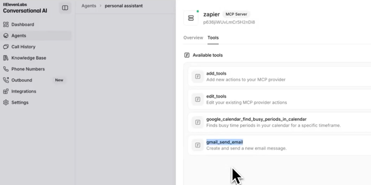 ElevenLabs Conversational AI now connects instantly to major services image