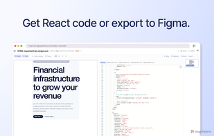 HTML to React & Figma screenshot 2