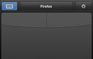 Split Screen Keyboard/Trackpad