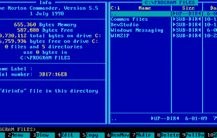 Norton Commander screenshot 1