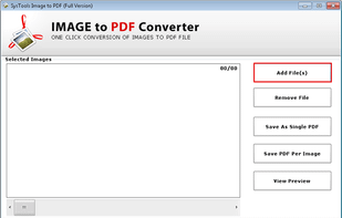 Click on add file button to open the image(s).