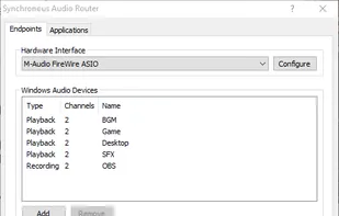 Synchronous Audio Router screenshot 1