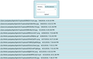 Remembering your past uploads makes it easy to move a file from one computer to another