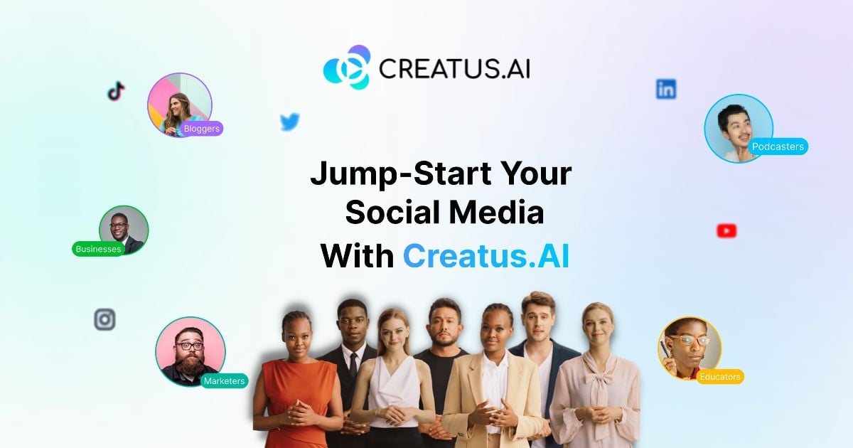 Creatus: AI-powered cameraless text-to-video app that turns text into eye-catching short | AlternativeTo