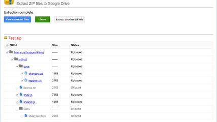 Google drive open source ZIP EXTRACTOR screenshot 1