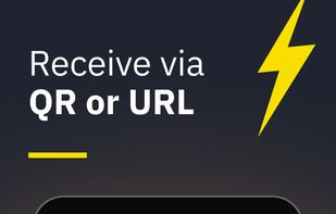 Receive via QR or URL