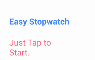 Easy Stopwatch screenshot 1