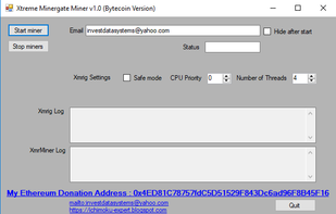 Xtreme Minergate Bytecoin Miner screenshot 1