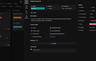 Custom Fields for Your Tasks