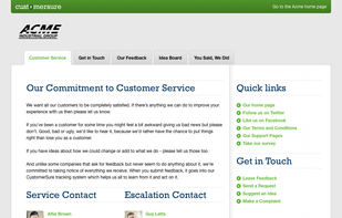 Stand out from your competitors - add a customer service area to your website
