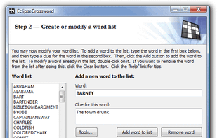 Word list wizard