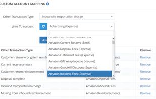 SellerZen's advanced transaction mapping allows customized mapping of Amazon non-order transactions like storage fees to specific QuickBooks Online accounts