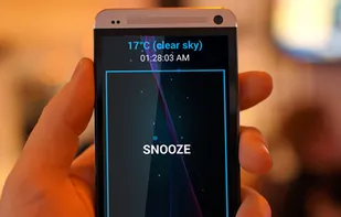 Beautiful Alarm Screen with Weather Condition