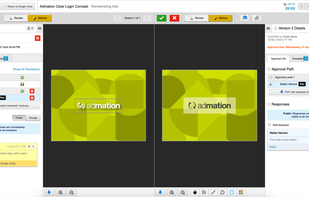 Compare revisions side-by-side and collate feedback from teams in a few short steps. 