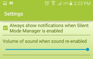 Silent Mode Manager screenshot 1