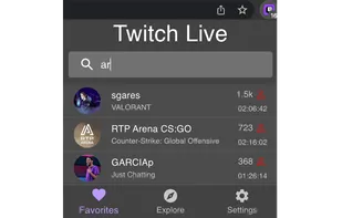 Twitch Live Extension screenshot 1