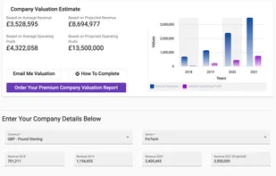 Company Valuation Application screenshot 1