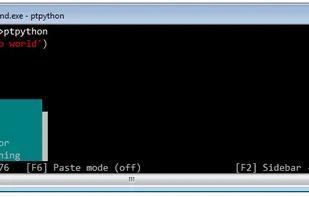 ptpython screenshot 3