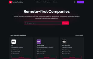 Find Remote-first Companies