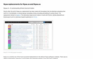 Nyaa updates section