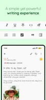 A simple yet powerful writing experience.