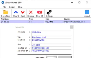 uDiscMounter screenshot 1