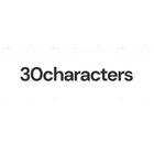 30characters icon