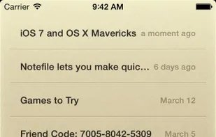 Notefile screenshot 1