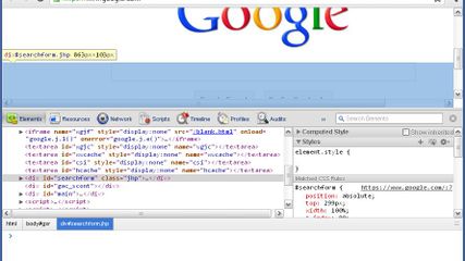 Google Chrome Developer Tools screenshot 1
