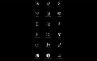 The list of main features of the PicoSpace theme.