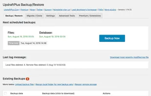 UpdraftPlus screenshot 1