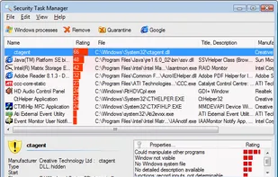 Security Task Manager screenshot 1