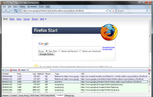 HttpFox screenshot 1