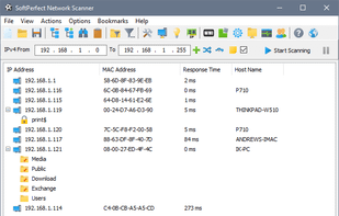 Main application window