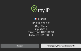 check IP on Apple tv