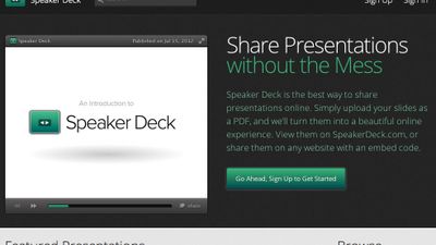 Speaker Deck's home page