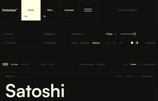 Fontshare screenshot 1