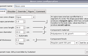 OpenRocket screenshot 1