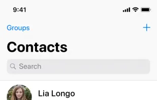 Contacts screenshot 1