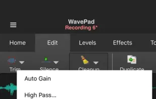 WavePad screenshot 2