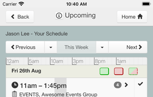 WorkRoster Mobile Roster App screenshot