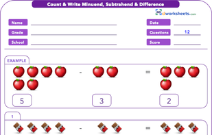 Learn Subtraction using pictures