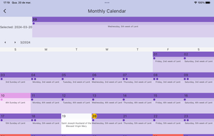 Liturgy Calendar screenshot 1