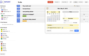 GQueues screenshot 1