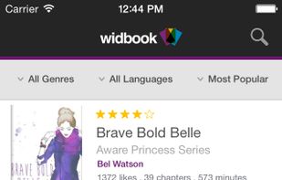 Widbook screenshot 1