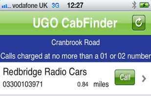 UGO Cabfinder screenshot 1