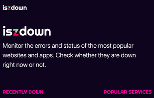IsZDown screenshot 1