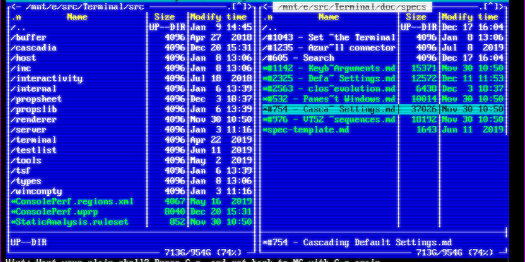 Version 0.8 of Windows Terminal releases January 14th, includes search function & CRT theme image