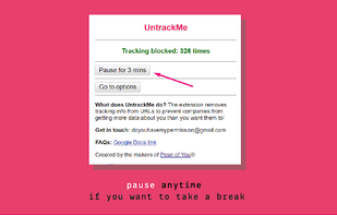 Untrack Me screenshot 1